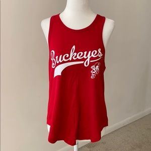 Scarlet & Gray Buckeyes Tank Top Small
